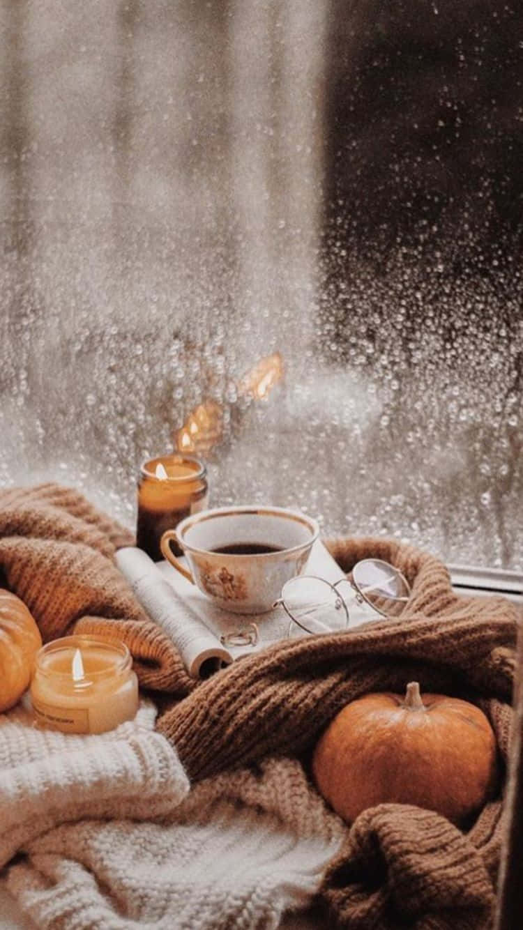 Enjoy A Peaceful Vintage Fall View Background