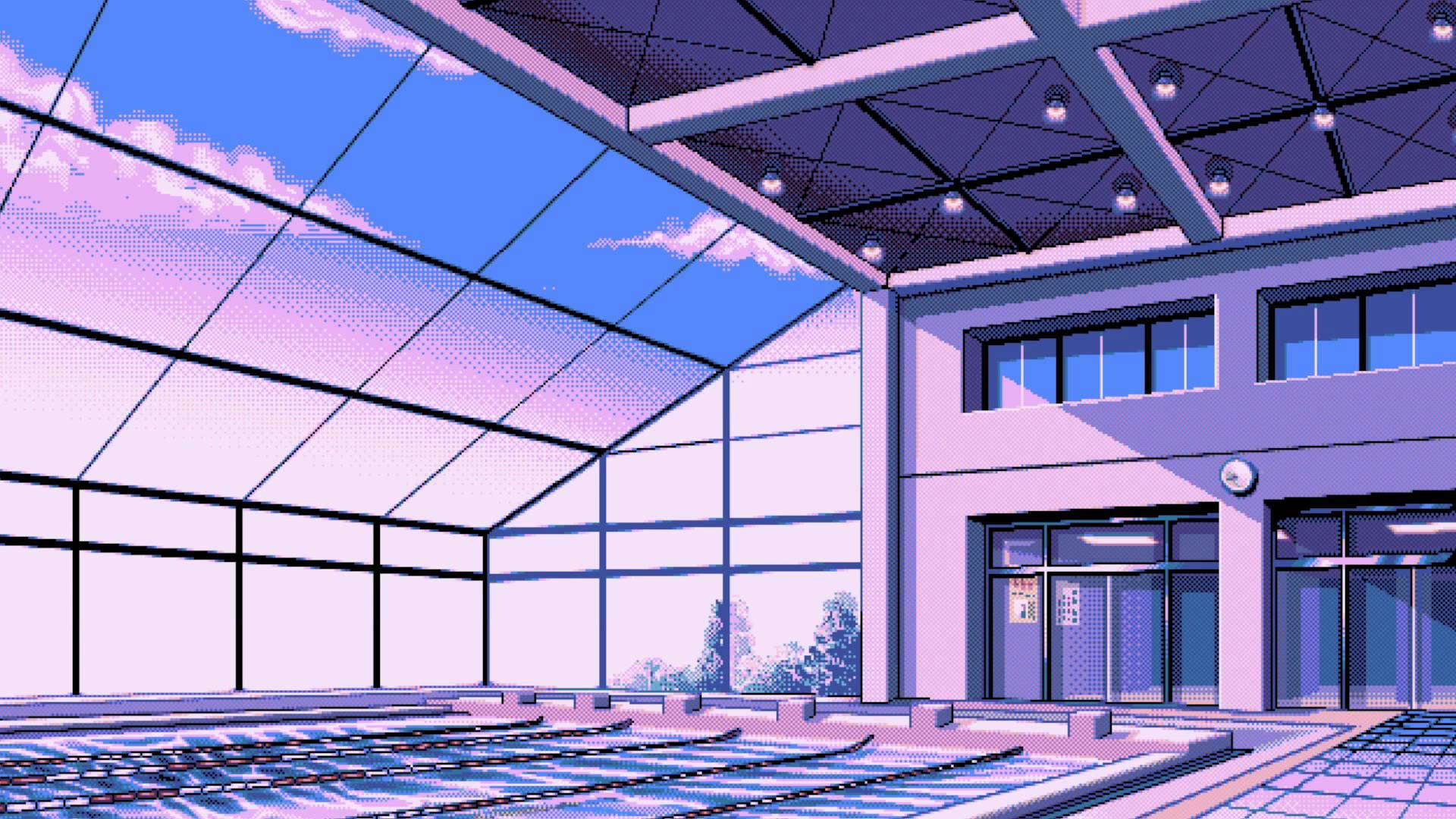 Enjoy A Retro 90s Anime Aesthetic Right On Your Desktop! Background