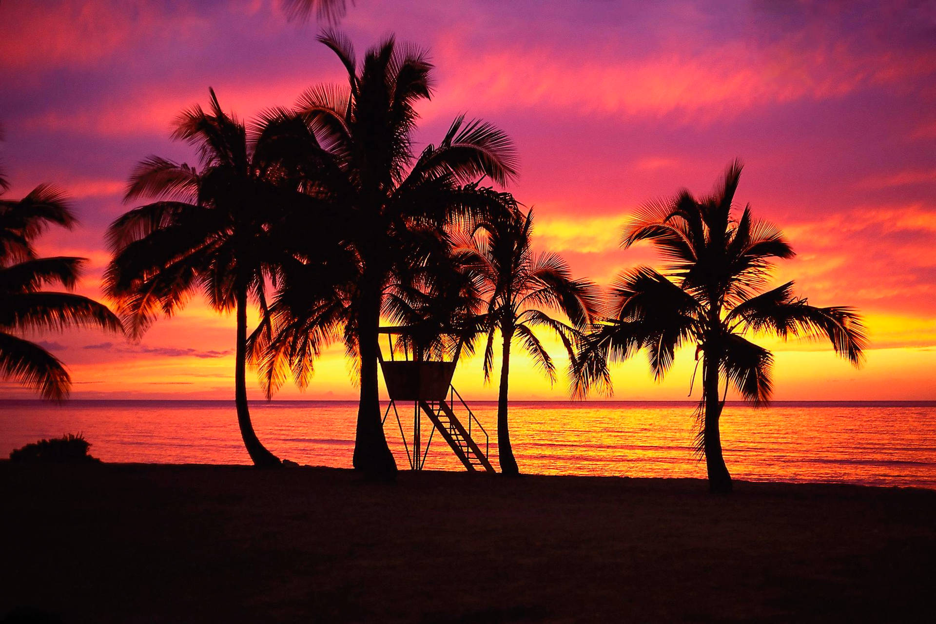 Enjoy A Romantic Beach Sunset.