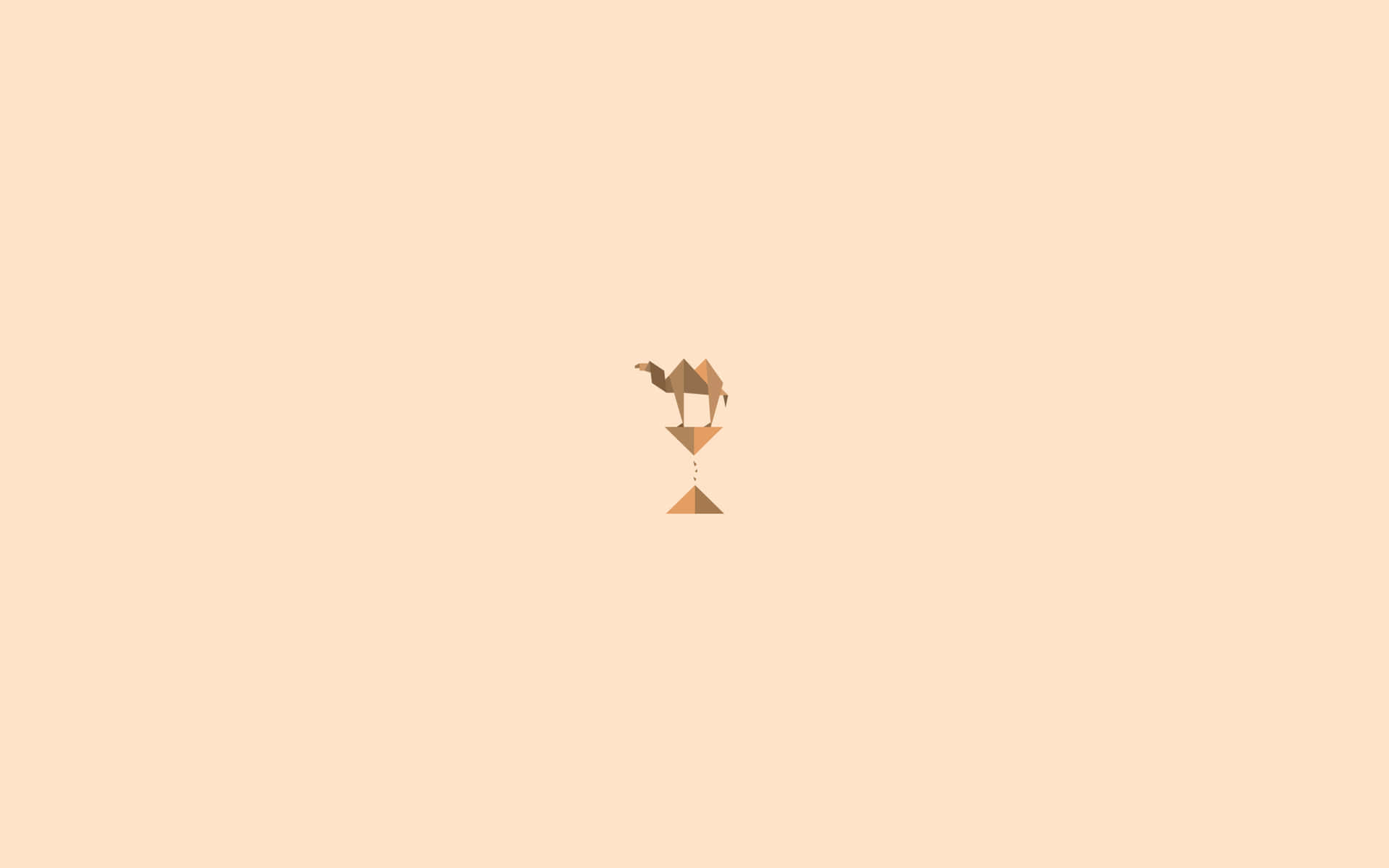 Enjoy A Simplistic Lifestyle With This Brown Minimalist Wallpaper