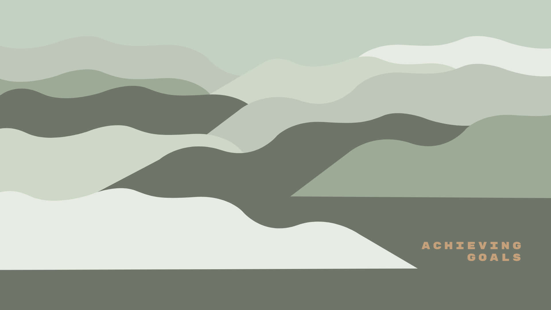 Enjoy A Singular Experience With This Sage Green Laptop. Background