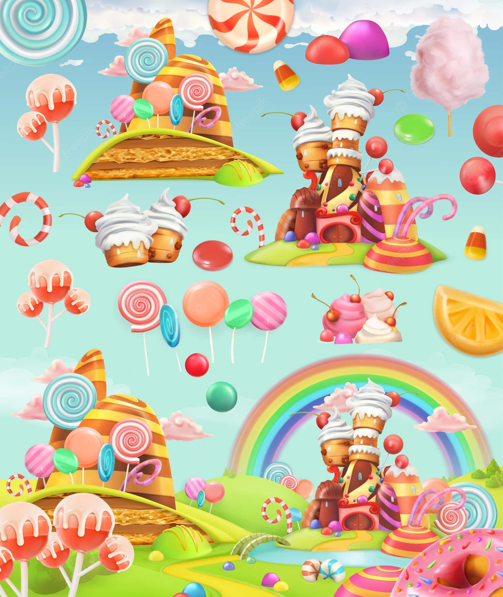 Enjoy A Sweet Adventure In Candy Land! Background