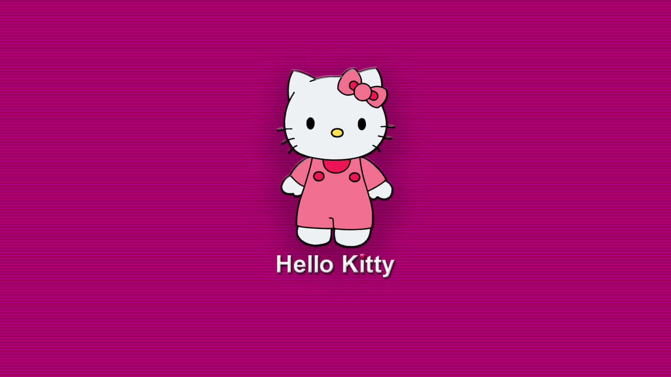 Enjoy A Sweet Hello Kitty Moment On Your Pc Background