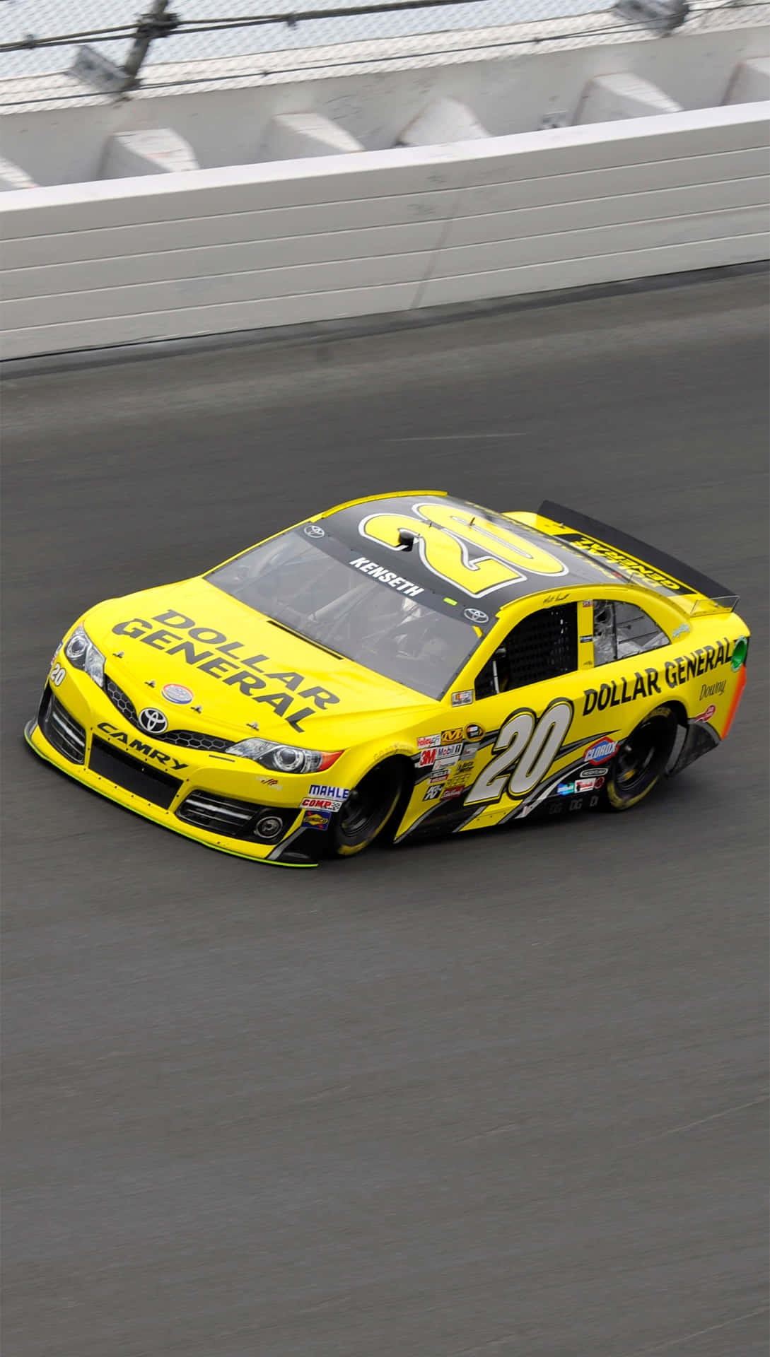 Enjoy A Thrilling Nascar Race, Right From Your Iphone Background
