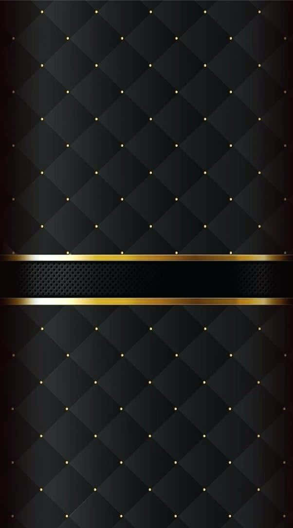 Enjoy A Touch Of Elegance With This Black And Gold Aesthetic. Background