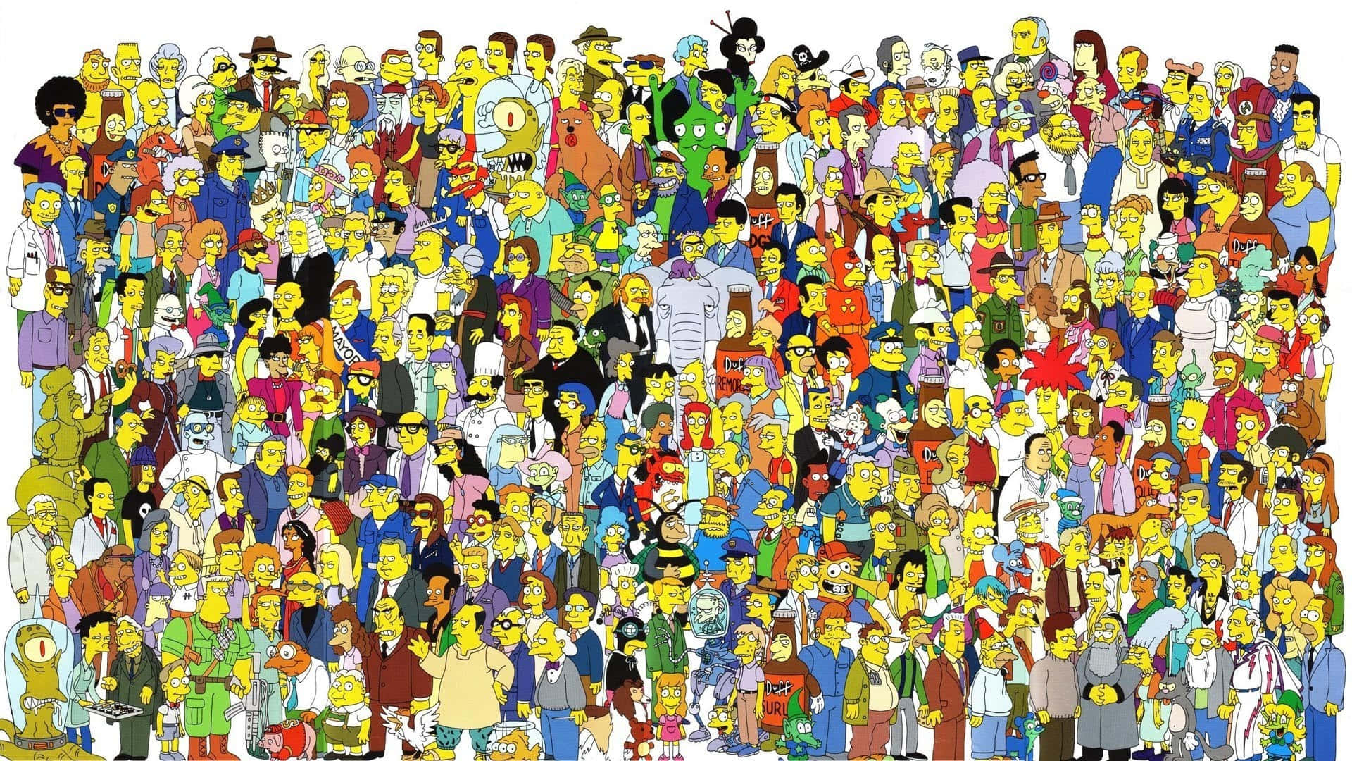 Enjoy A Unique Binging Experience With The Simpsons Pc Background