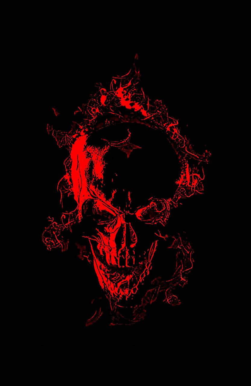 Enjoy A Unique Conversation Experience With The Skull Phone Background