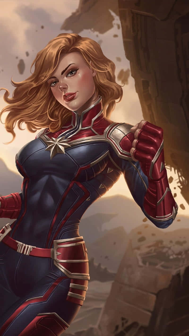 Enjoy An Epic Movie Night With Captain Marvel! Background