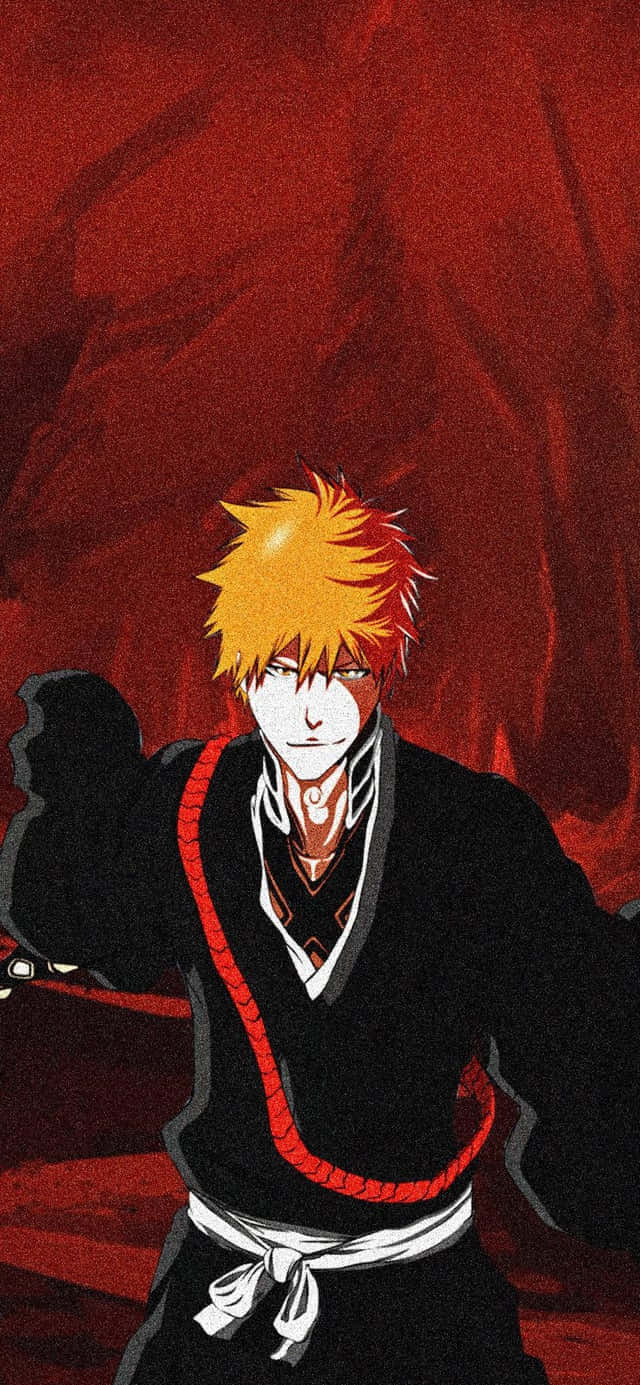 Enjoy Animation On The Go With The New Iphone 11 Red Anime Background