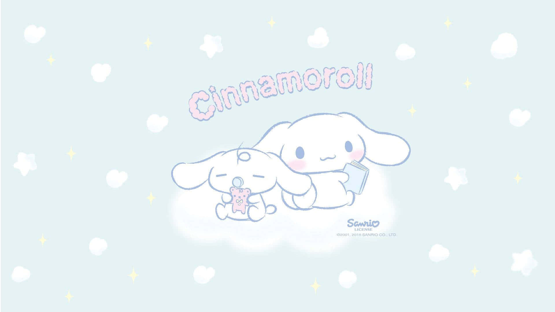 Enjoy Desktop Wallpaper Featuring Cinnamoroll, The Adorable White Puppy With A Cotton Candy-like Tail. Background