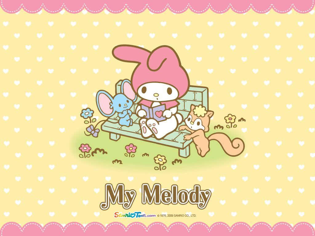 Enjoy Fun And Colorful Desktop Wallpaper Of My Melody Background