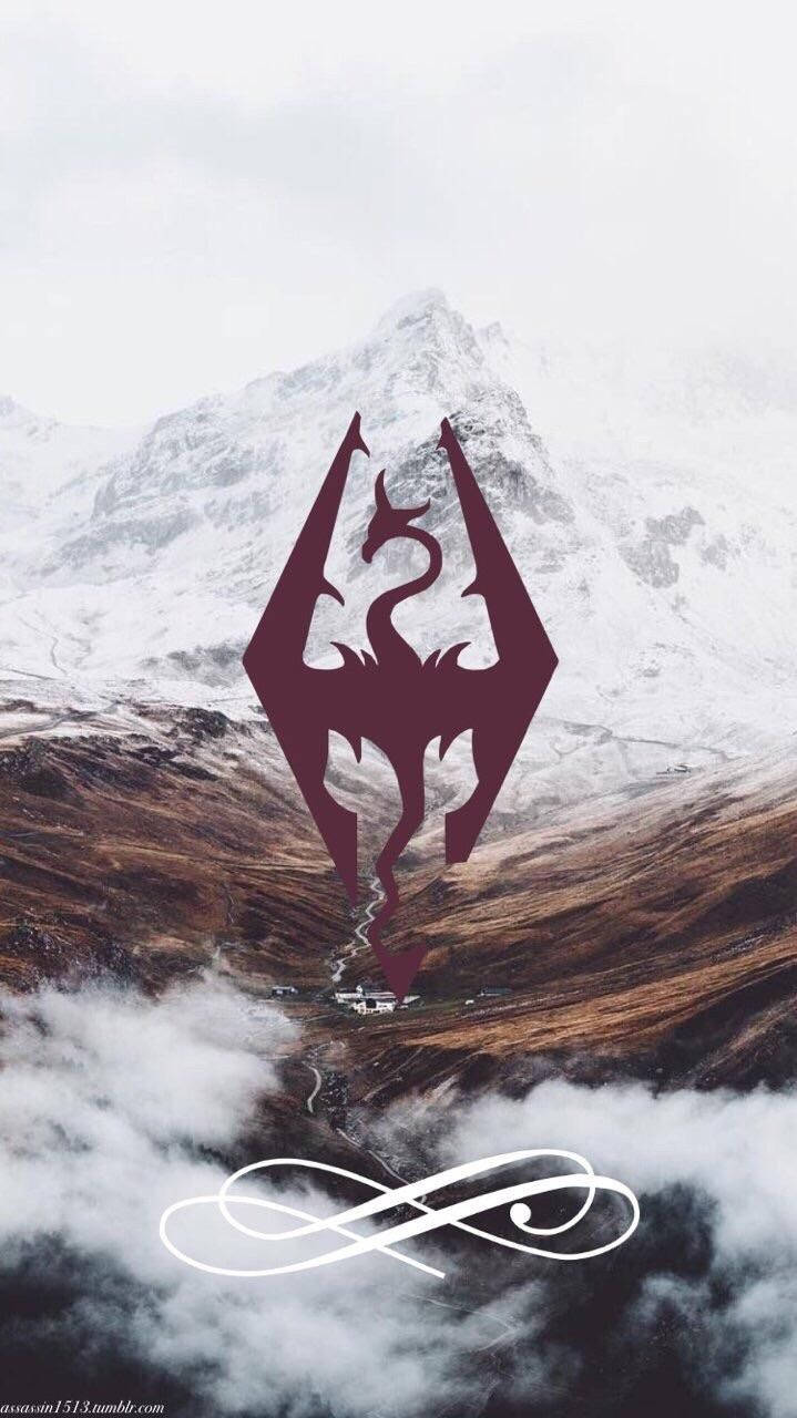 Enjoy Gaming On The Go With The Skyrim Phone Background