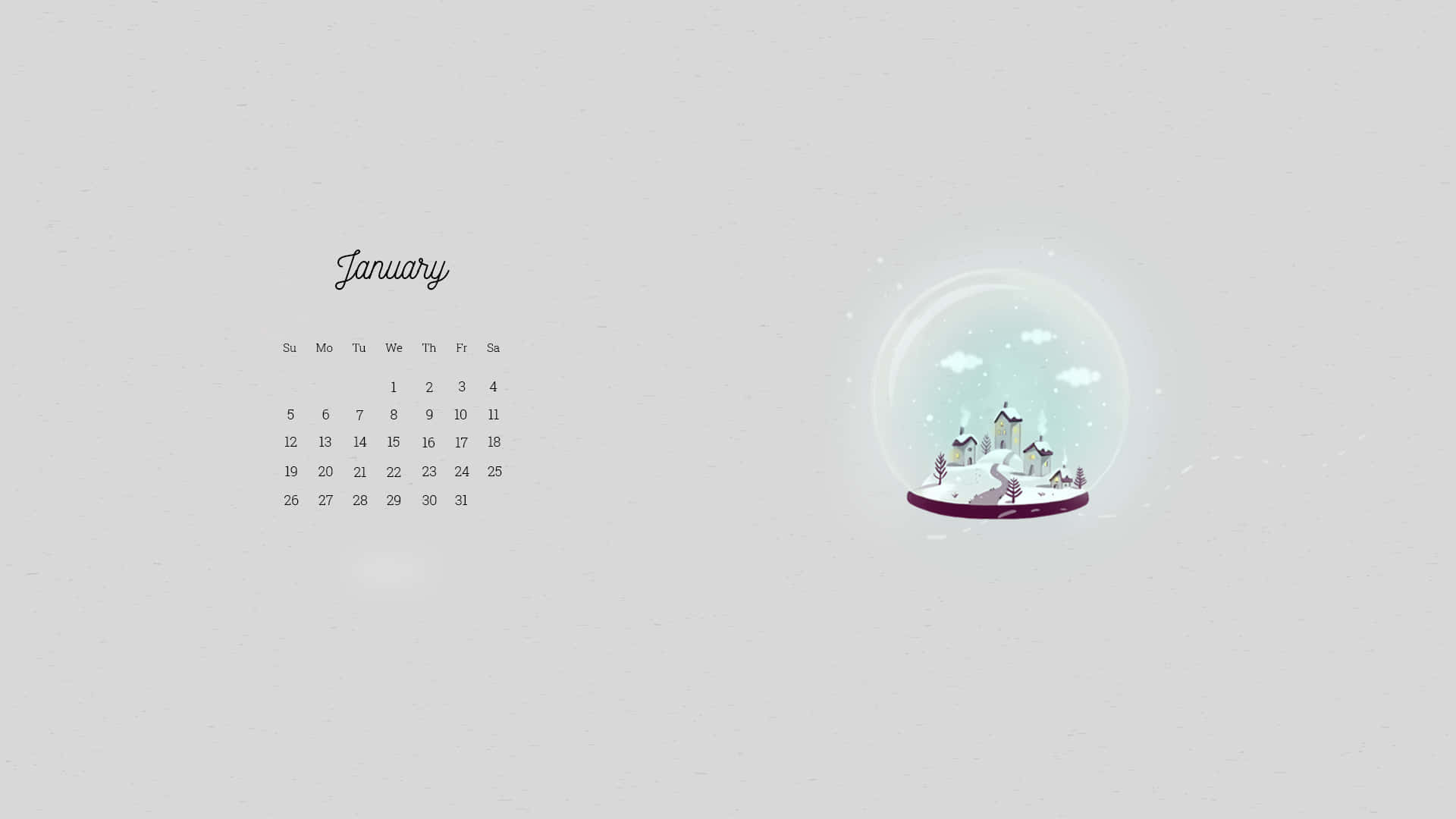 Enjoy January With Cuteness! Background