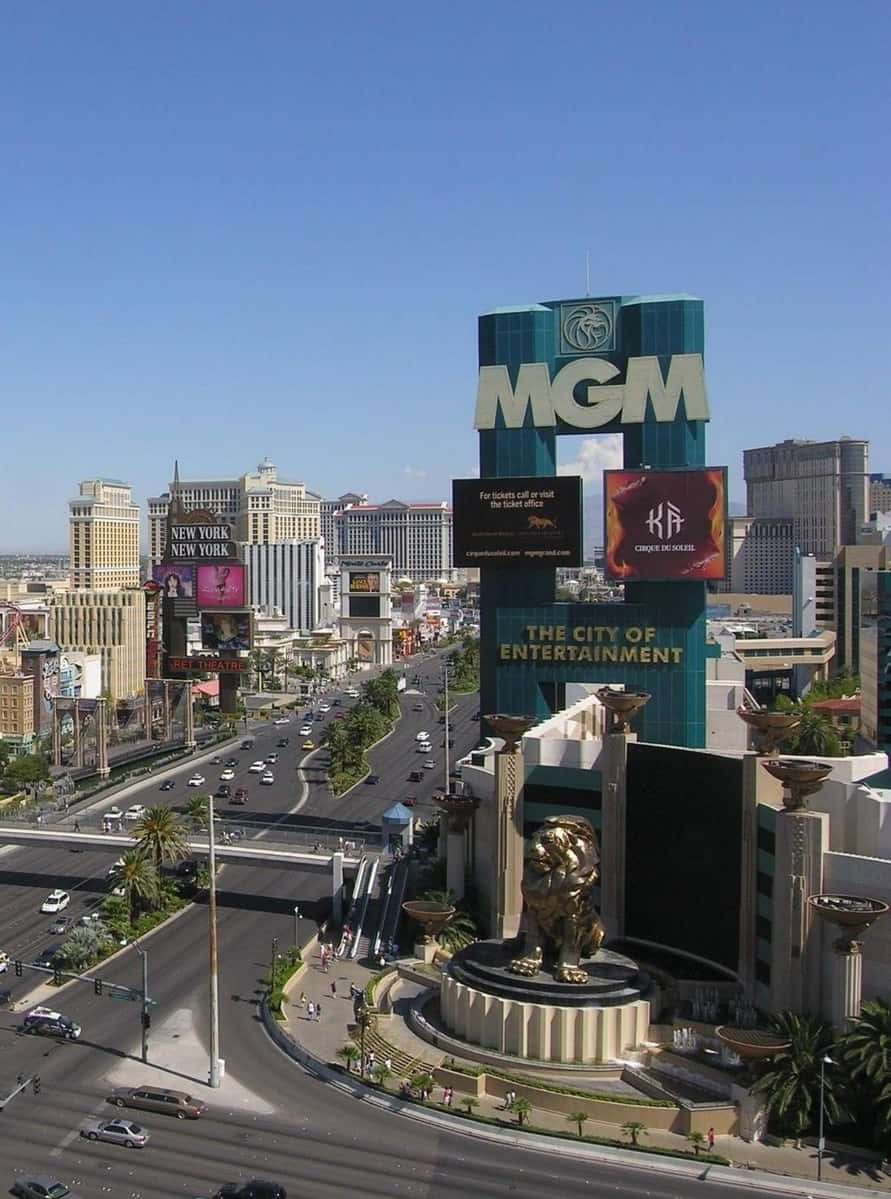 Enjoy Las Vegas In The Palm Of Your Hand Background