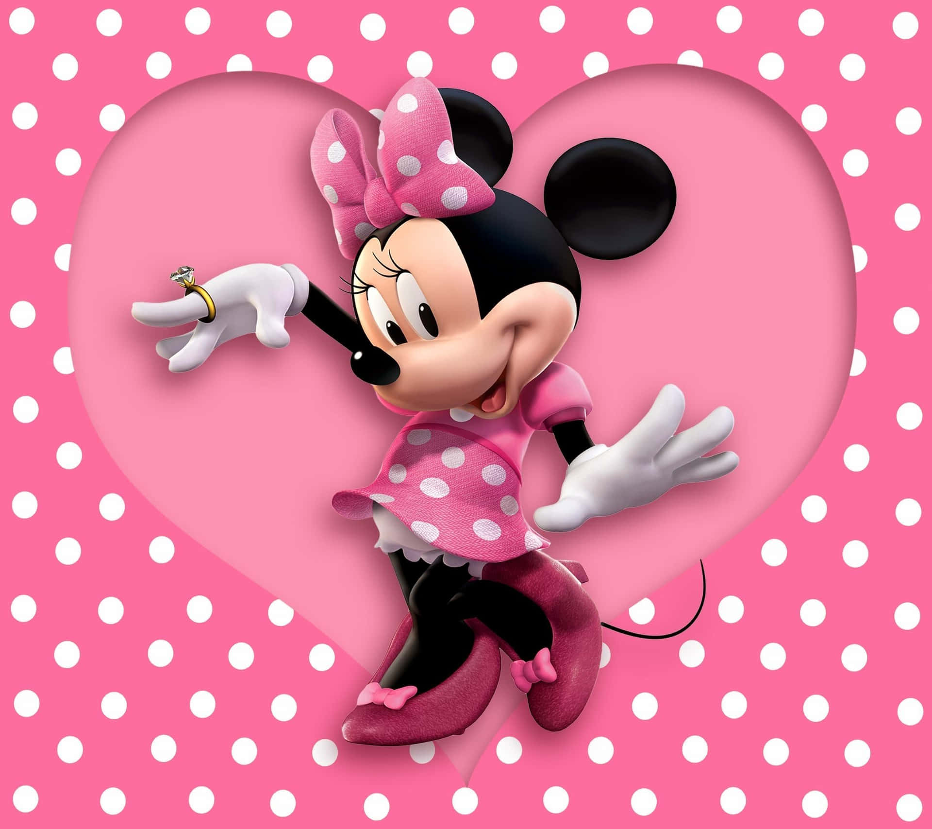 Enjoy Life's Little Joys With Minnie Mouse Pink! Background