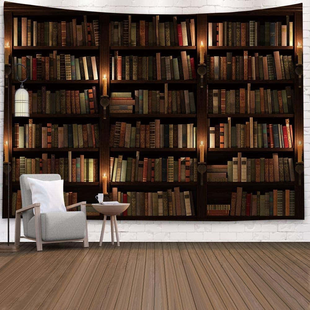 Enjoy Luxury And Comfort In Your Own Home Library Background