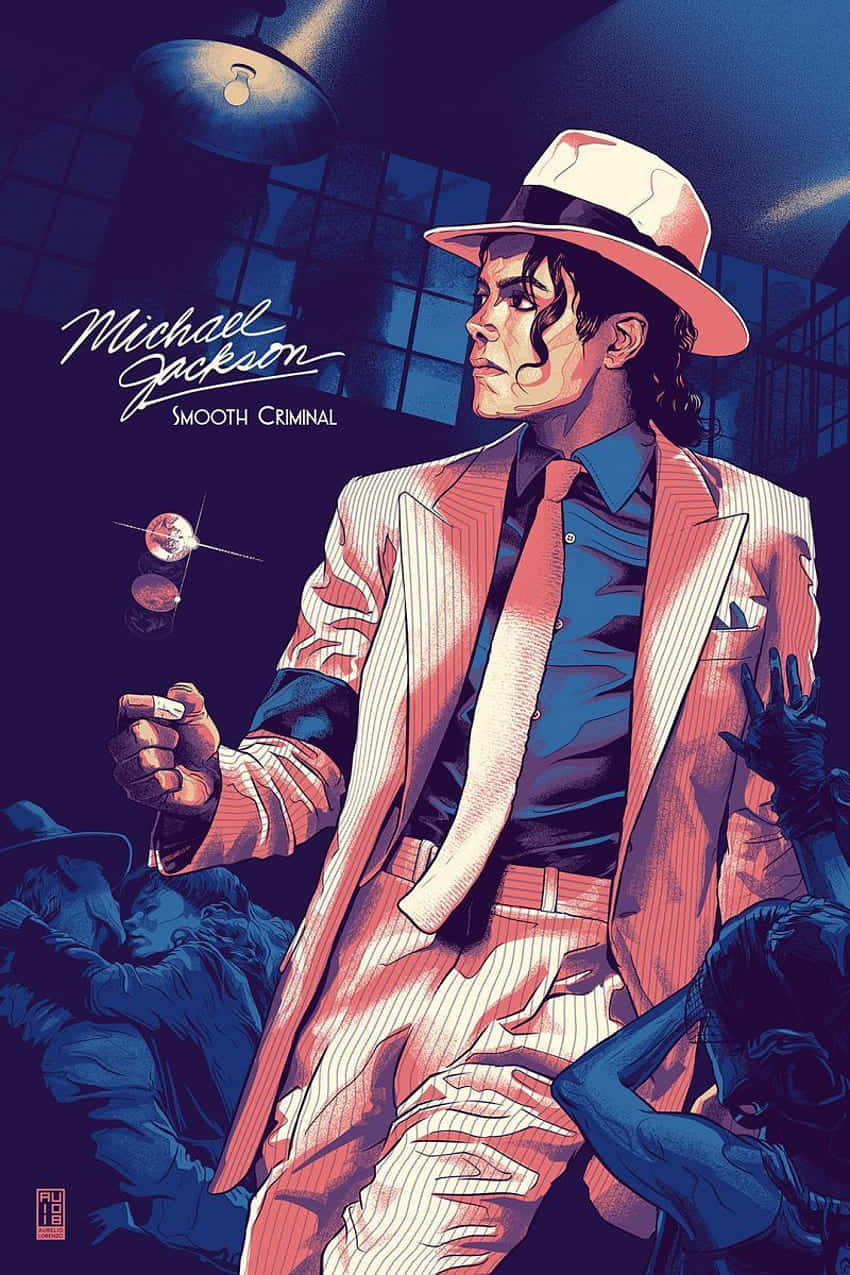 Enjoy Michael Jackson Music On The Go With Michael Jackson's Iconic Image On Your Iphone Background