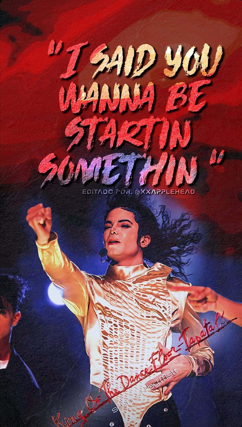 Enjoy Music With The Michael Jackson Iphone Background