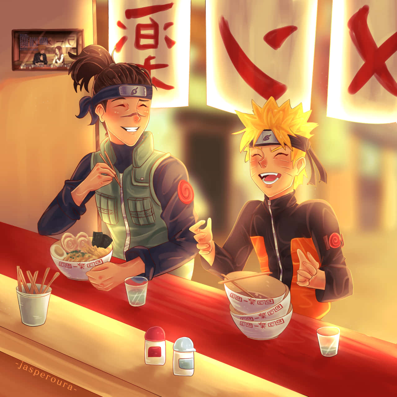 Enjoy Naruto Ramen For A Meal Fit For A Ninja! Background