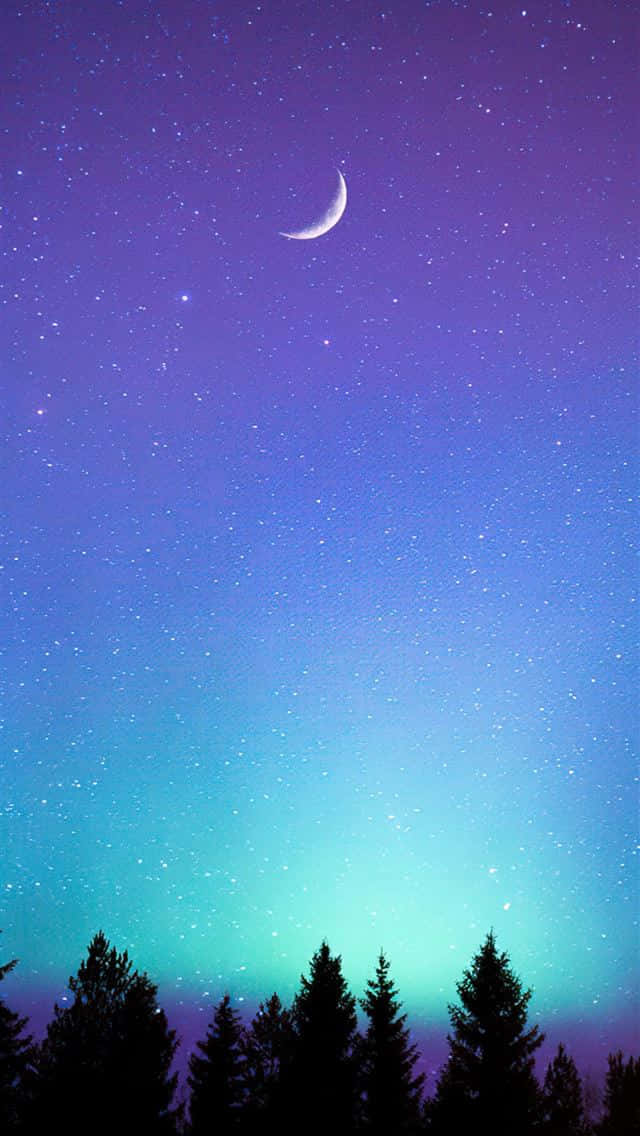 Enjoy Nature's Beauty Anywhere With The Latest Moon Iphone Background
