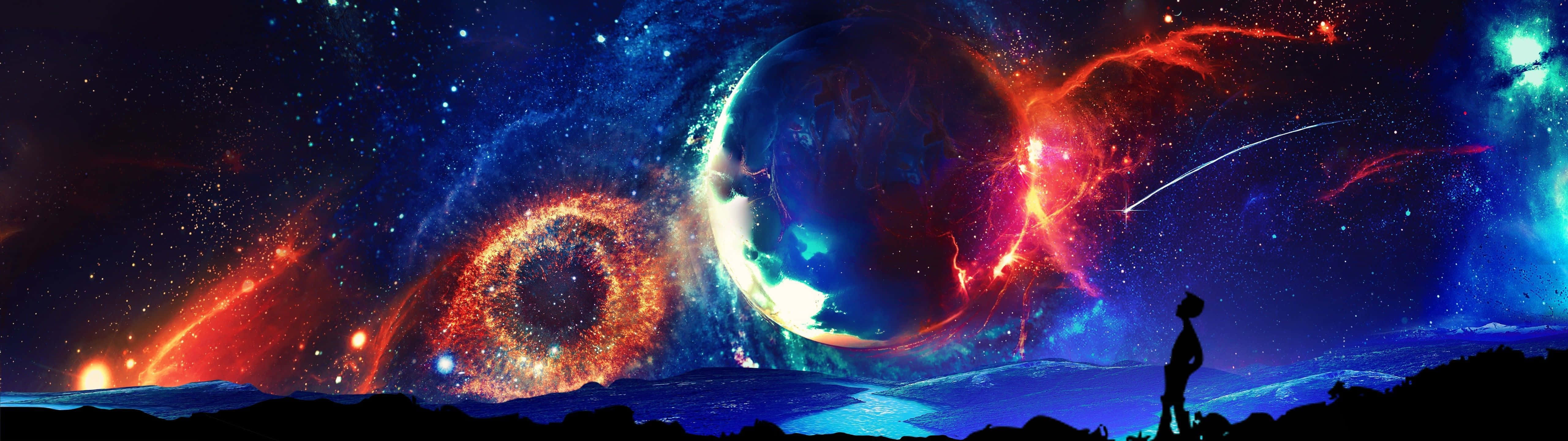 Enjoy Seamless Multitasking With Two Screens Background