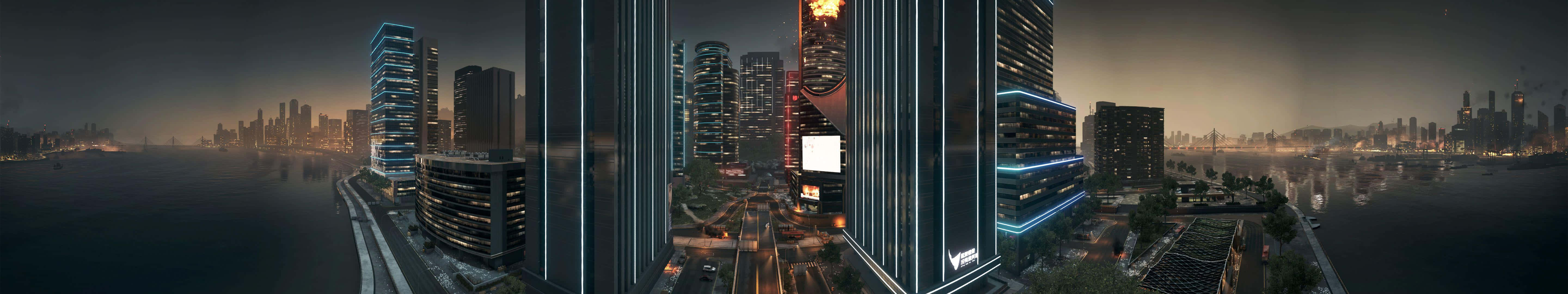 Enjoy Seamless Triple Monitor Experiences With Eyefinity Background