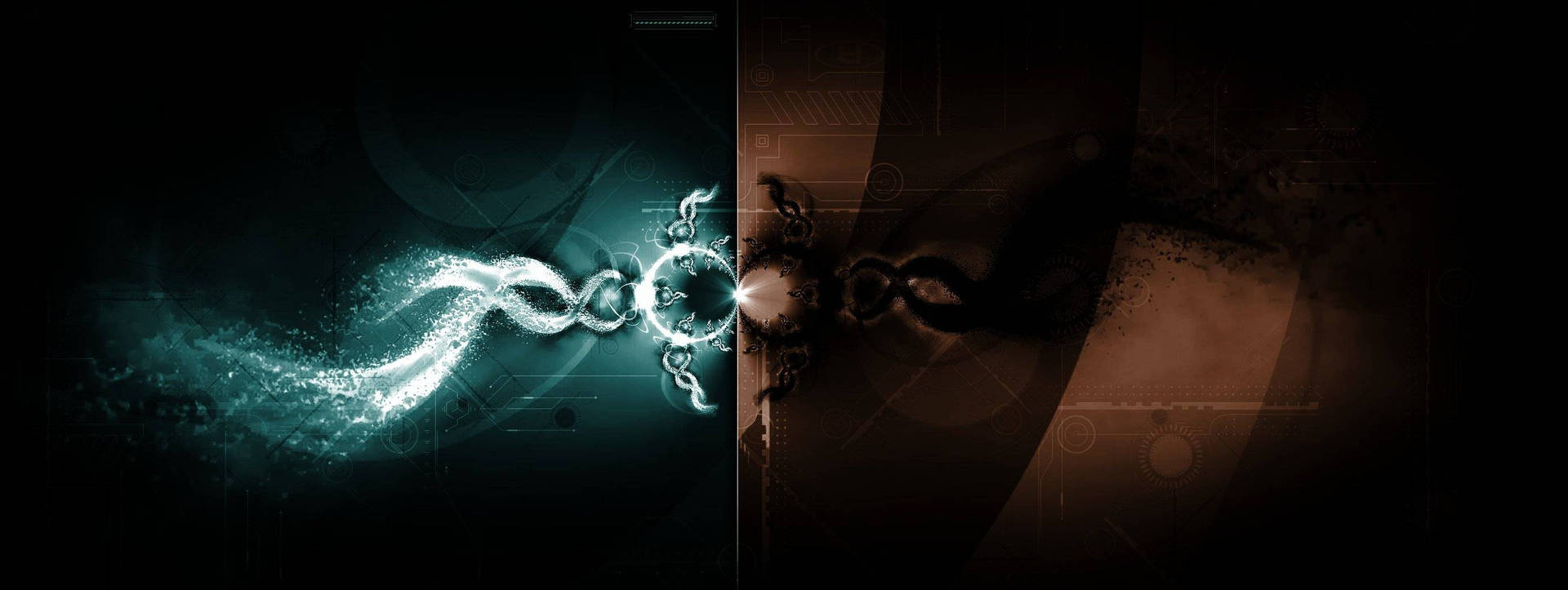 Enjoy Stunning Visuals With The Portal Dual Screen Background