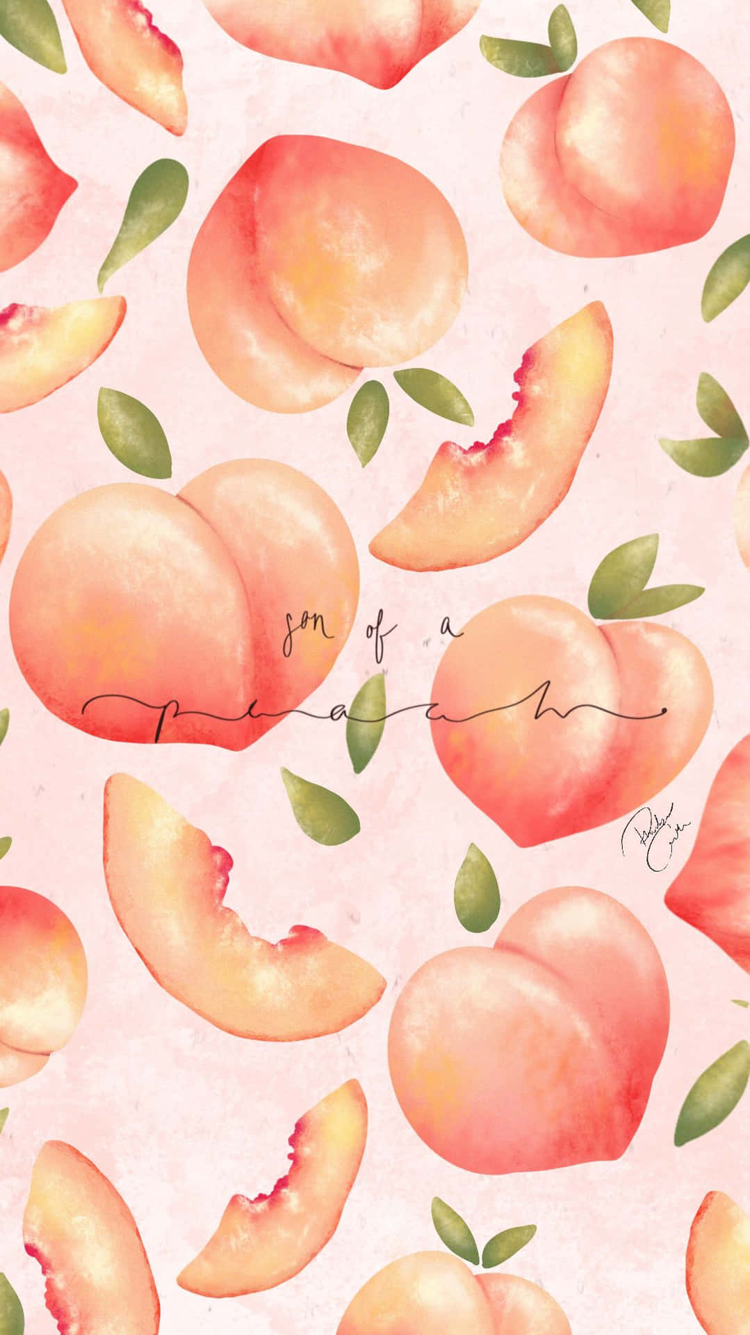 Enjoy Summer With A Vintage Peach Background