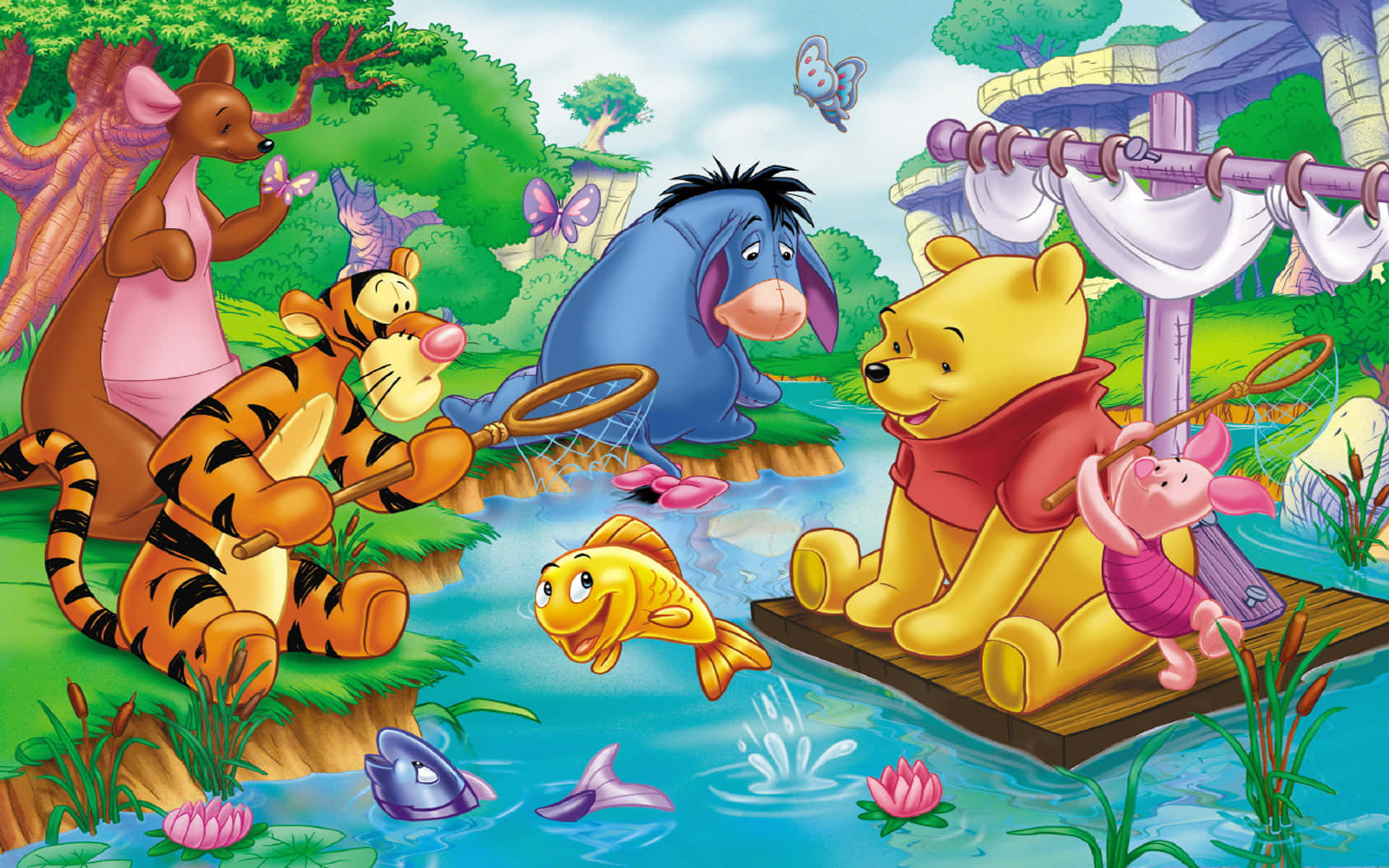 Enjoy Sweet Moments With Winnie The Pooh On Your Desktop! Background