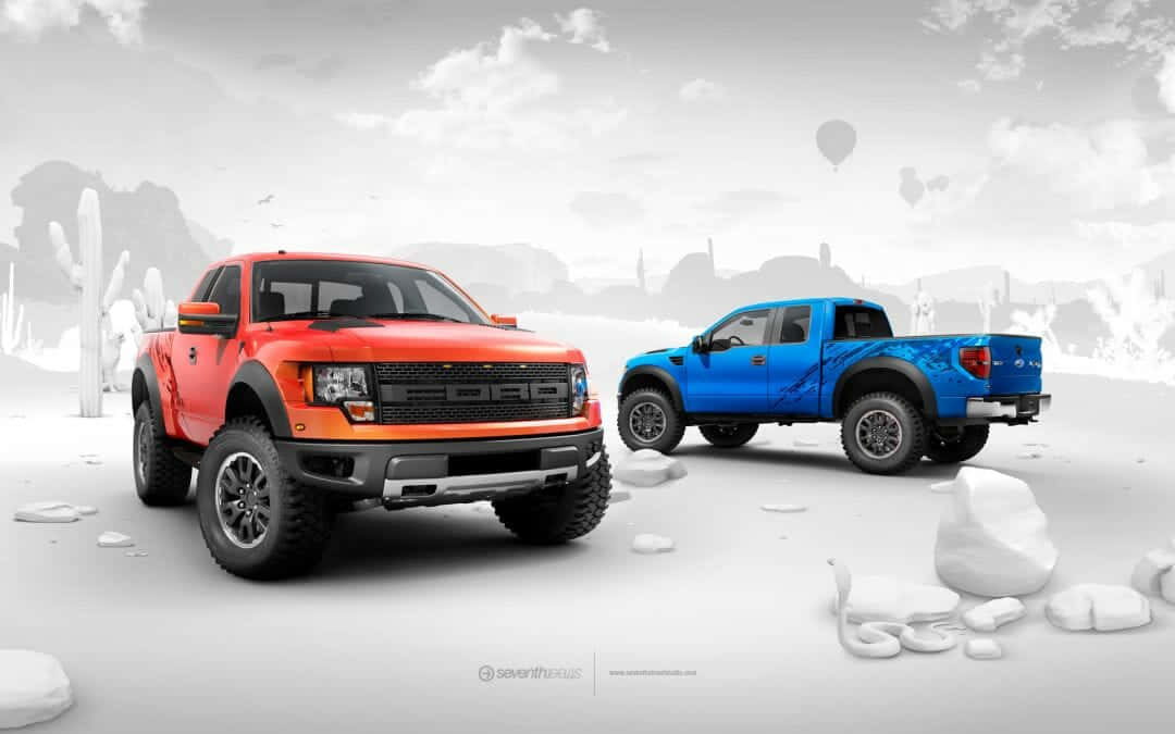 Enjoy The Adventurous Ride With The Ford Truck Background