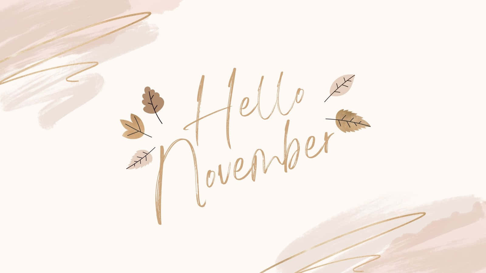 Enjoy The Aesthetic Beauty Of November. Background