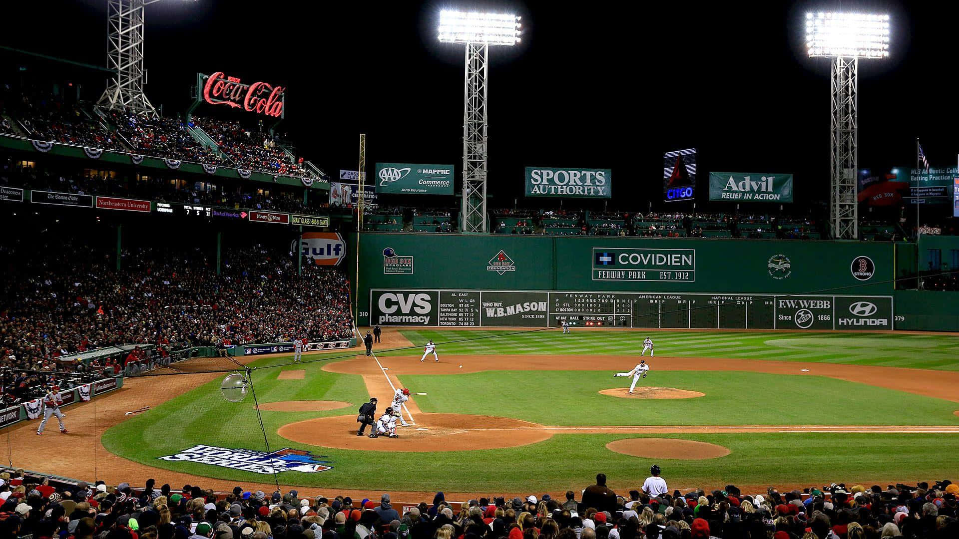 Enjoy The American Tradition Of Fenway Park In Boston Background