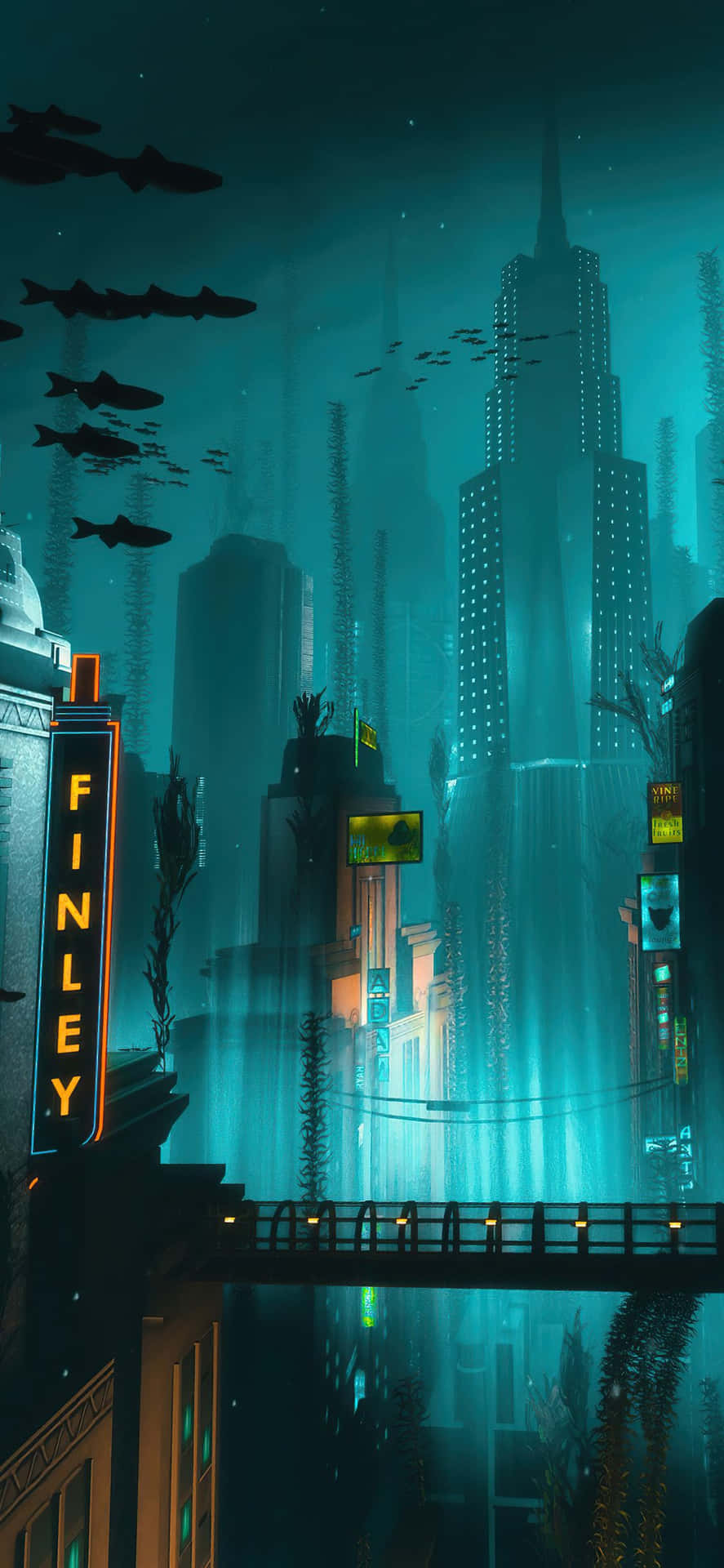 Enjoy The Awesome 4k Graphics Of Bioshock On Iphone Background