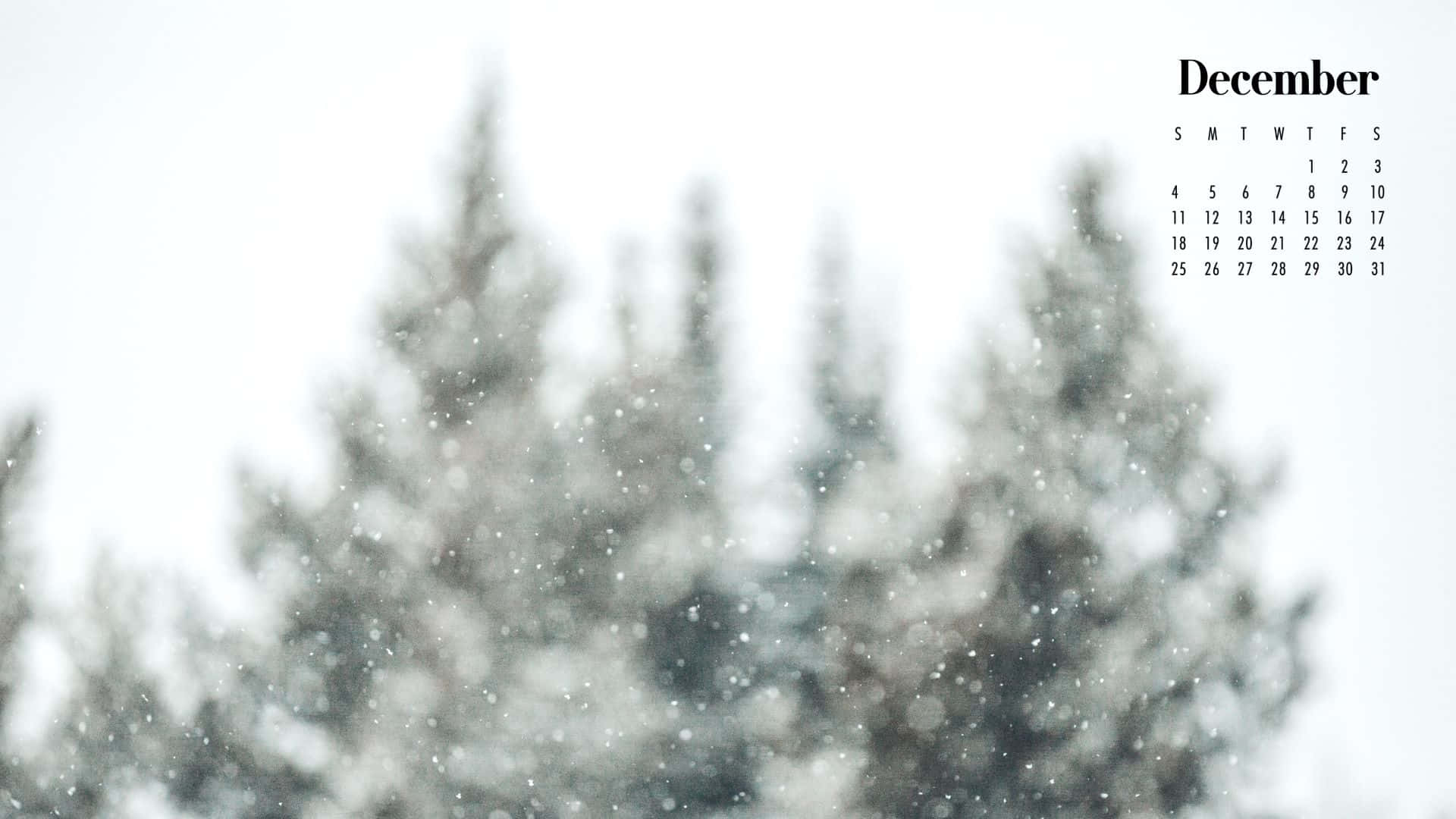 Enjoy The Beautiful And Festive Month Of December! Background