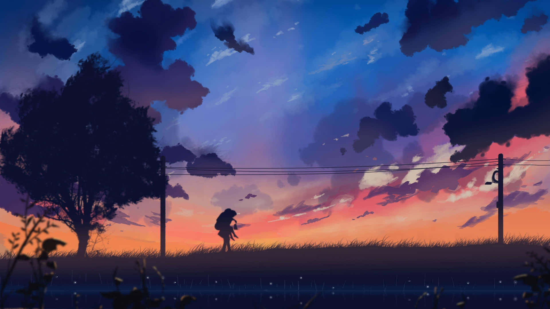 Enjoy The Beautiful Anime Scenery Background