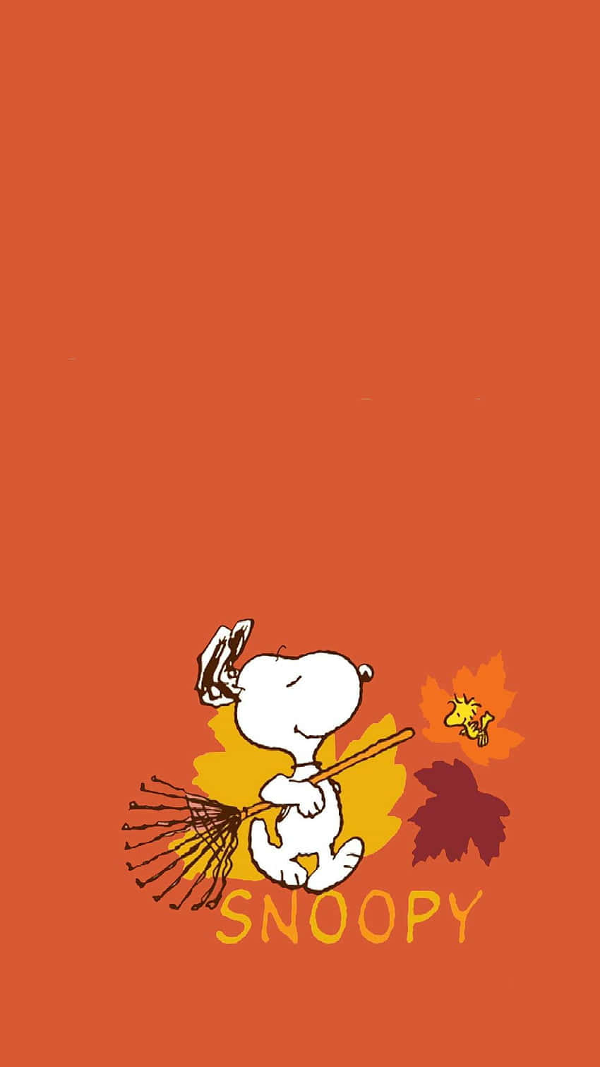 Enjoy The Beautiful Fall Leaves With Snoopy