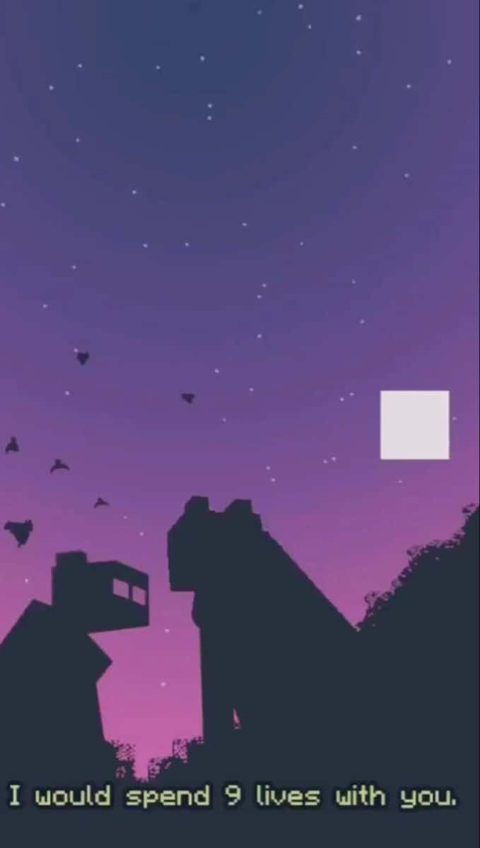 Enjoy The Beautiful Minecraft Sunset