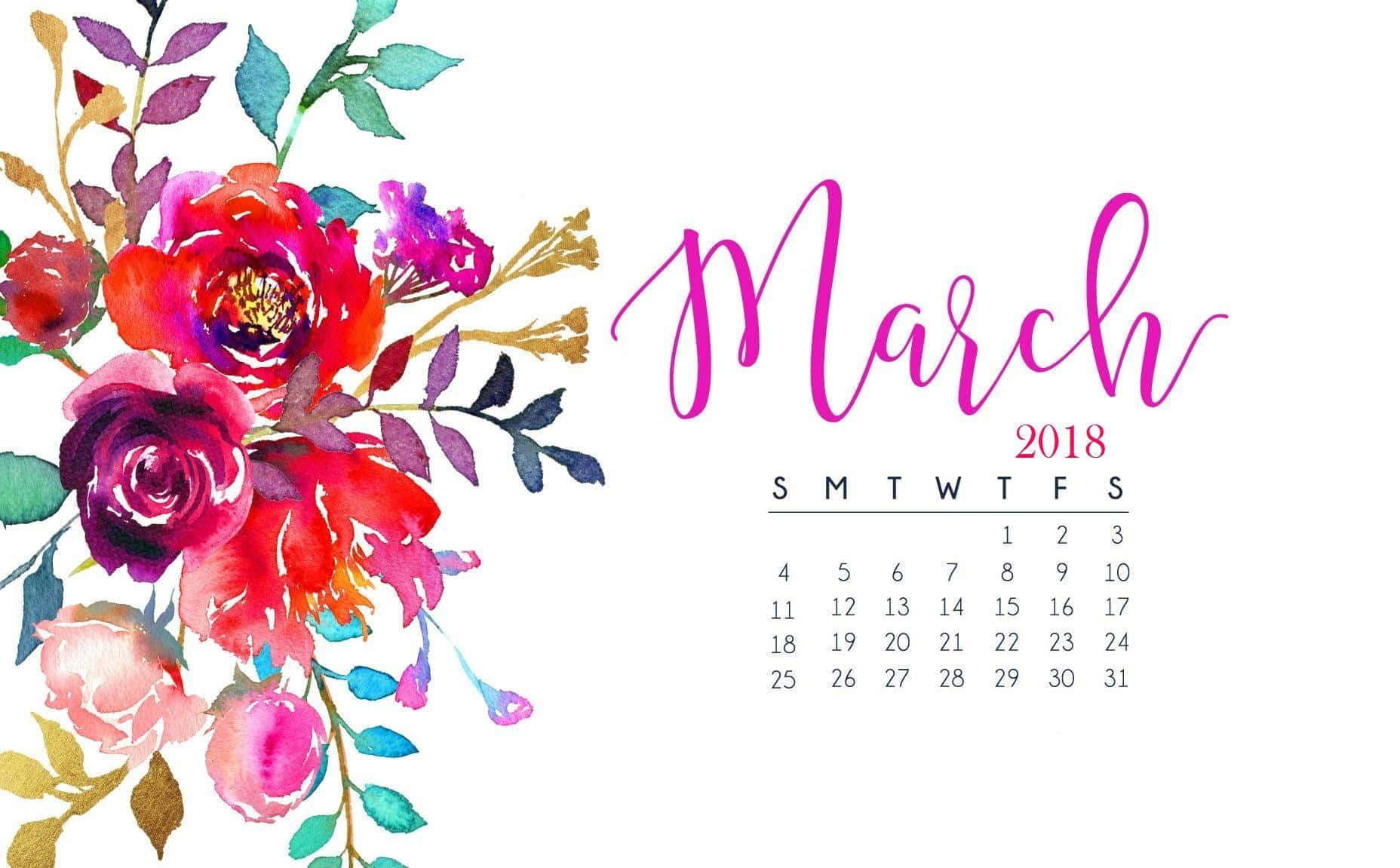 Enjoy The Beautiful Month Of March! Background