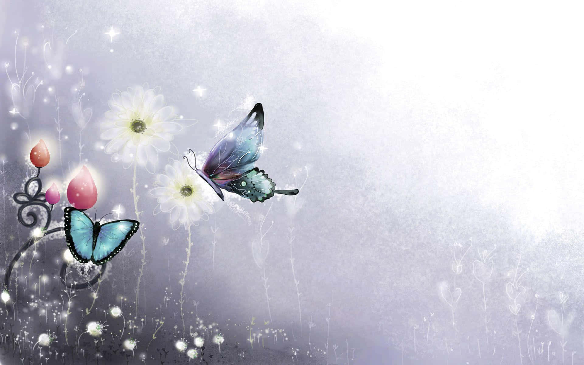 Enjoy The Beauty And Elegance Of Ornately Designed Butterfly Wings On Your Desktop Background