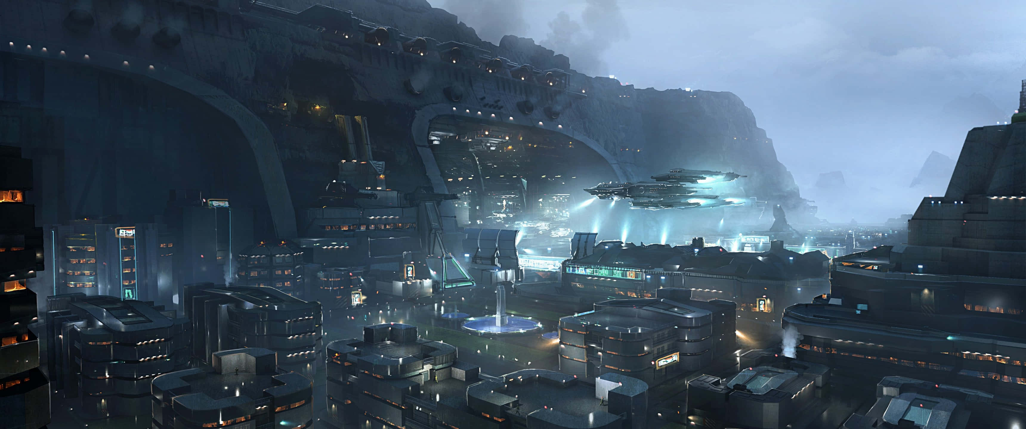 Enjoy The Beauty Of 4k Resolution With This Dazzling 3440 X 1440 Wallpaper. Background