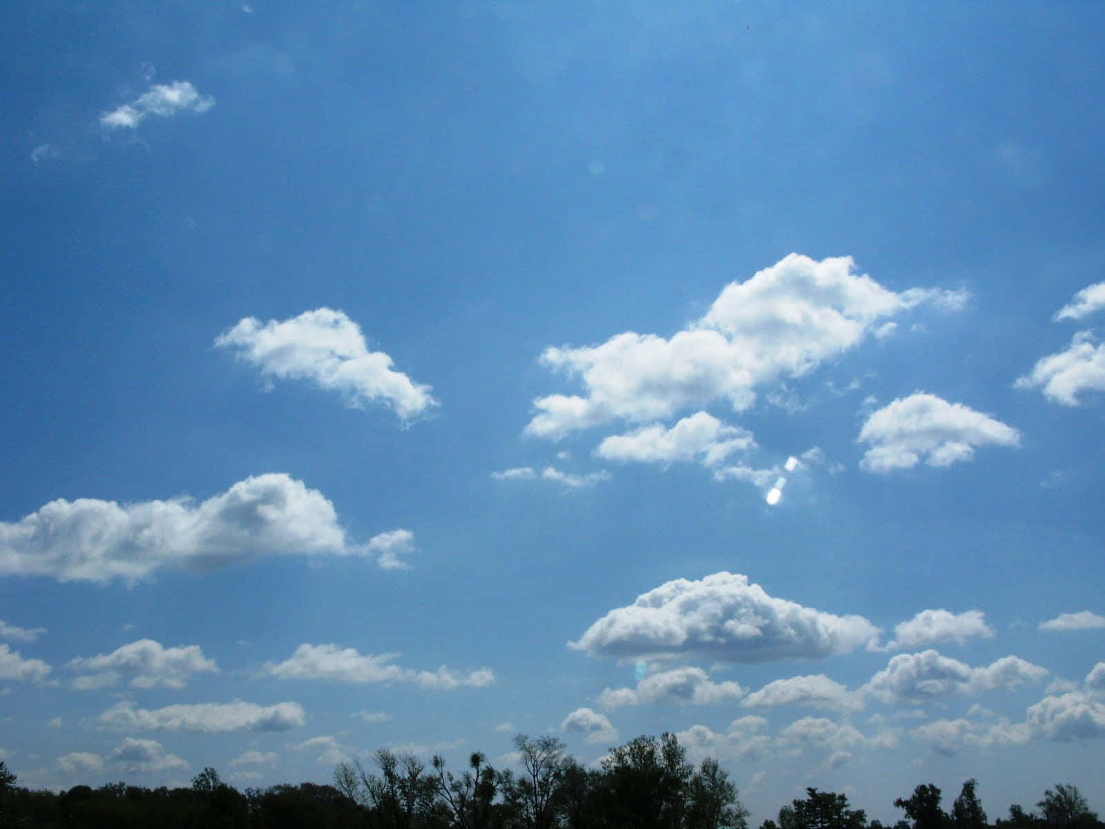 Enjoy The Beauty Of A Bright Blue Sky Background