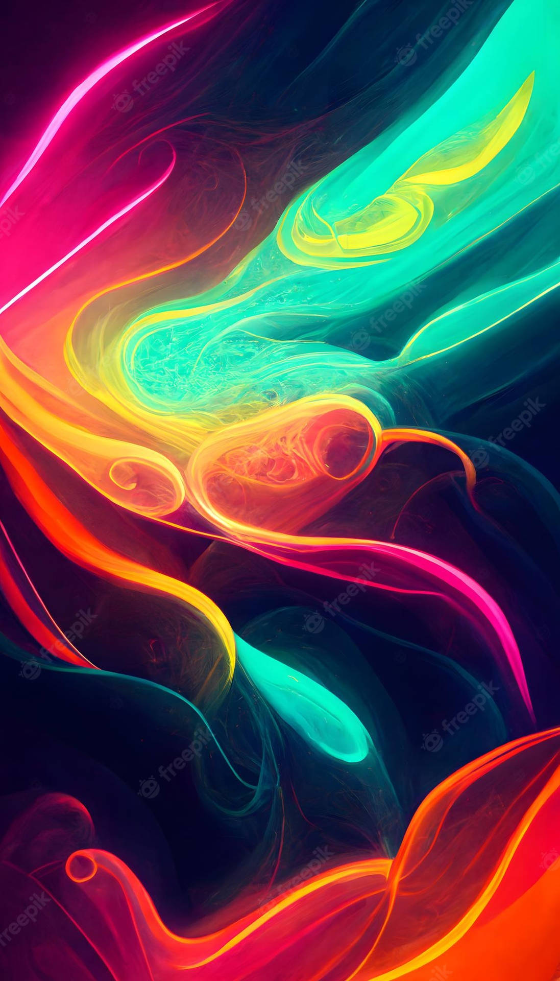 Enjoy The Beauty Of A Colorful Amoled Background