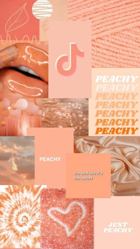 Enjoy The Beauty Of A Vibrant Orange And Peach Sunset Background