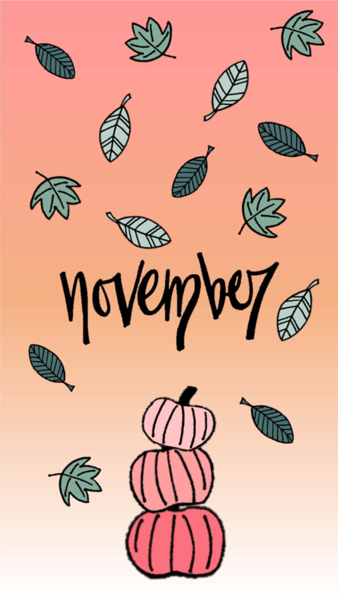 Enjoy The Beauty Of Aesthetic November Background