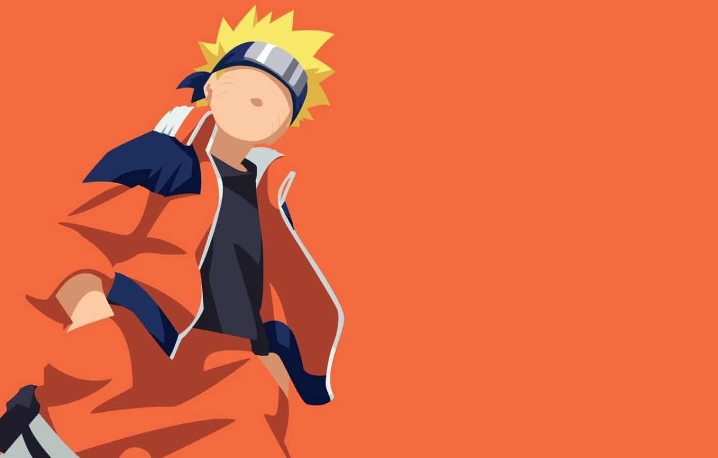 Enjoy The Beauty Of Anime In This Minimalist Wallpaper Background