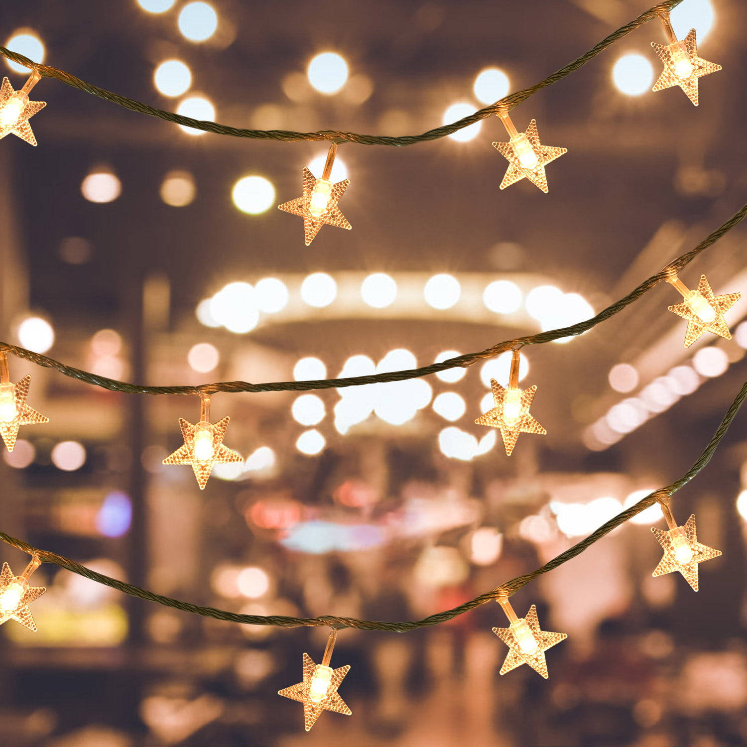 Enjoy The Beauty Of Fairy Lights Twinkle Away And Create A Dazzling Elegant Atmosphere Background