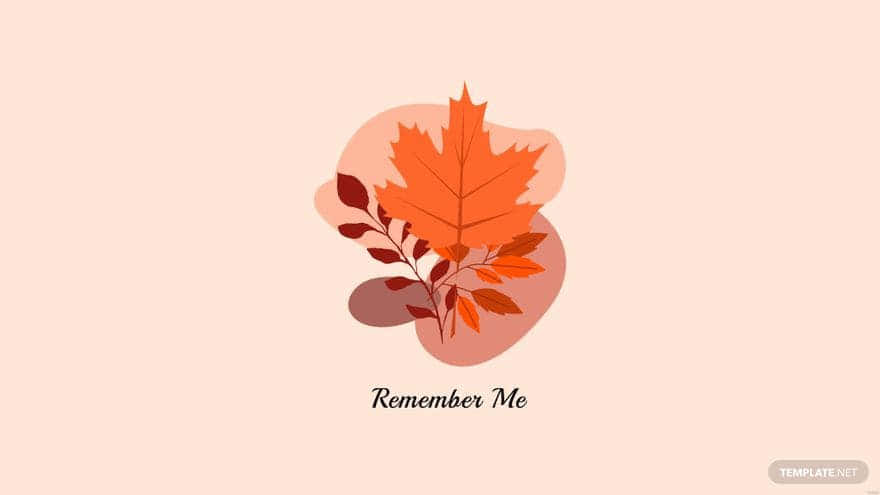 Enjoy The Beauty Of Fall With A Minimalist Take. Background