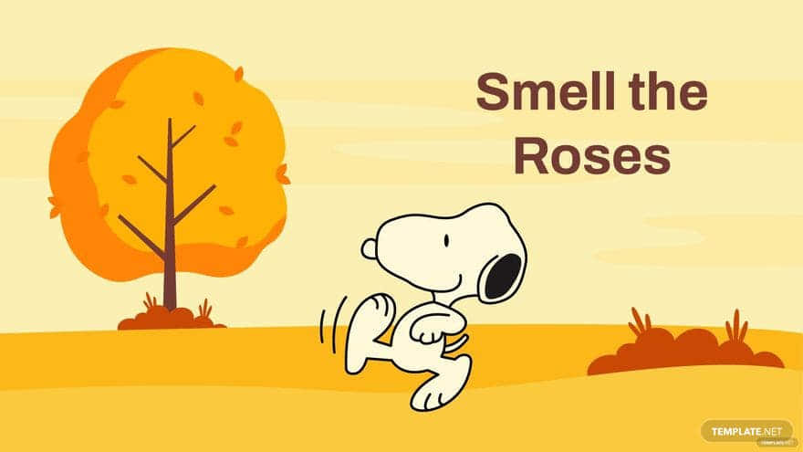 Enjoy The Beauty Of Fall With Snoopy! Background