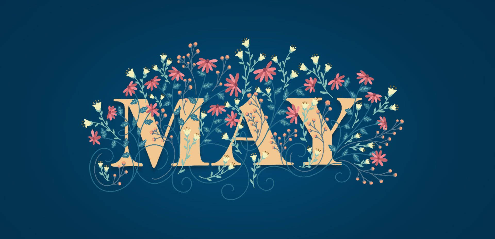 Enjoy The Beauty Of May With A Bright And Vibrant Bouquet Of Flowers Background
