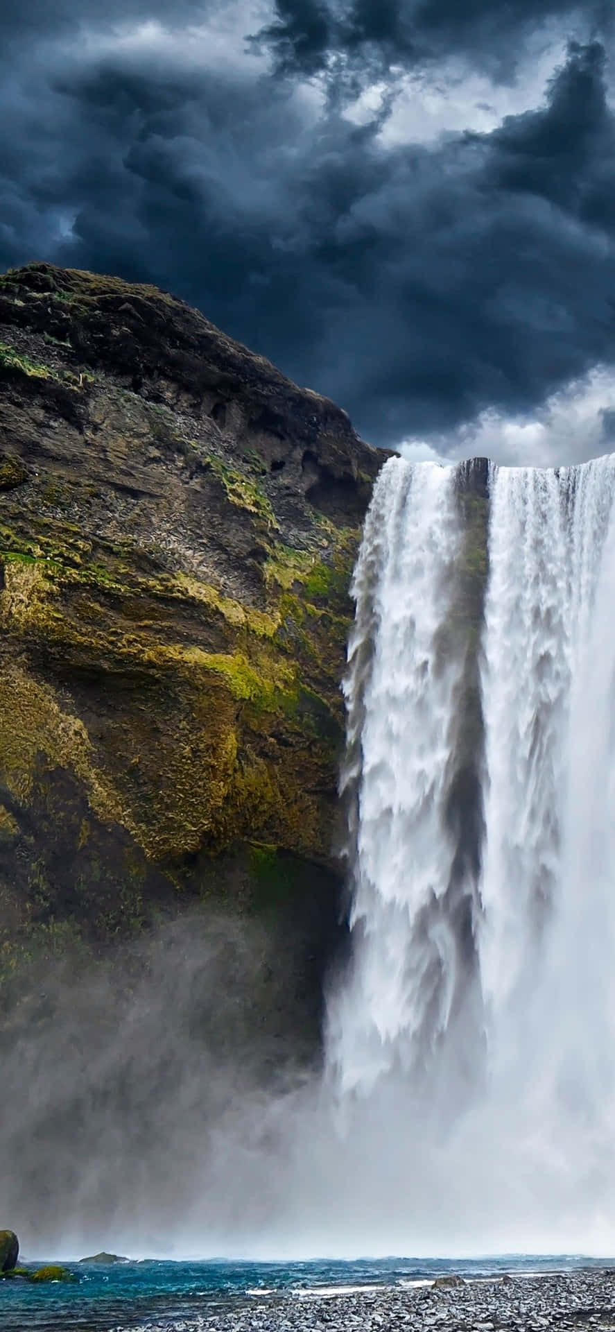 Enjoy The Beauty Of Nature With This Gorgeous Iphone Waterfall! Background